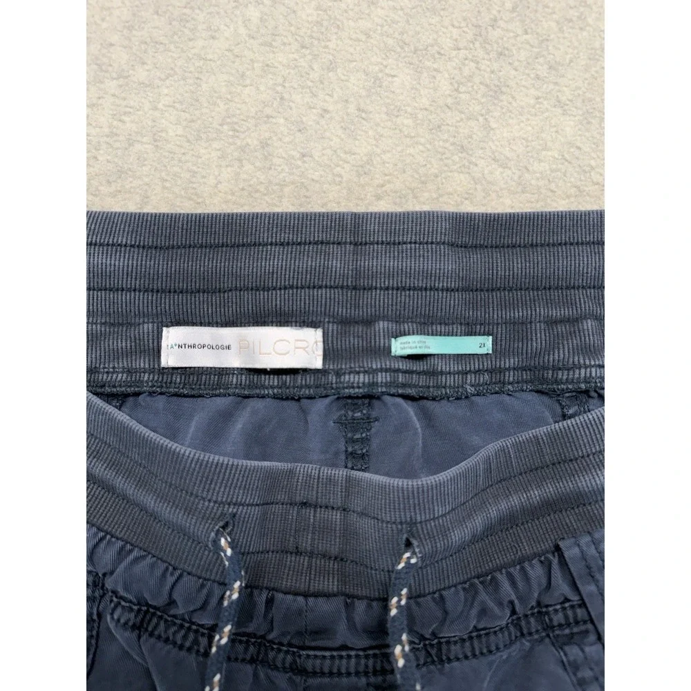 Anthropologie Pilcro Cropped‎ Jogger Pants Blue Womens 2X